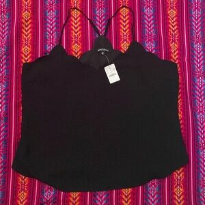 J Crew Mercantile scalloped edge spaghetti strap tank top with adjustable straps